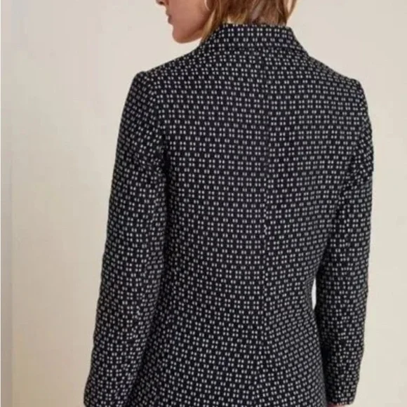 Anthropologie Filipa Textured Black & White Blazer Medium - Picture 4 of 12